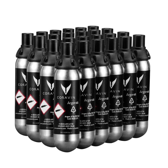 Hovedbilde Coravin gasskapsler (argongass), 24-pack