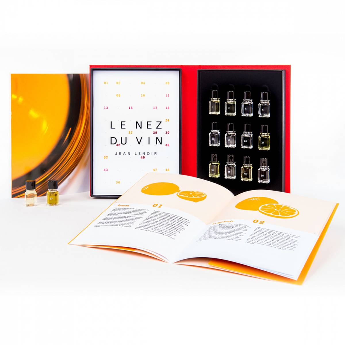 Le Nez aromasett - 12 aromaer for hvitvin og musserende