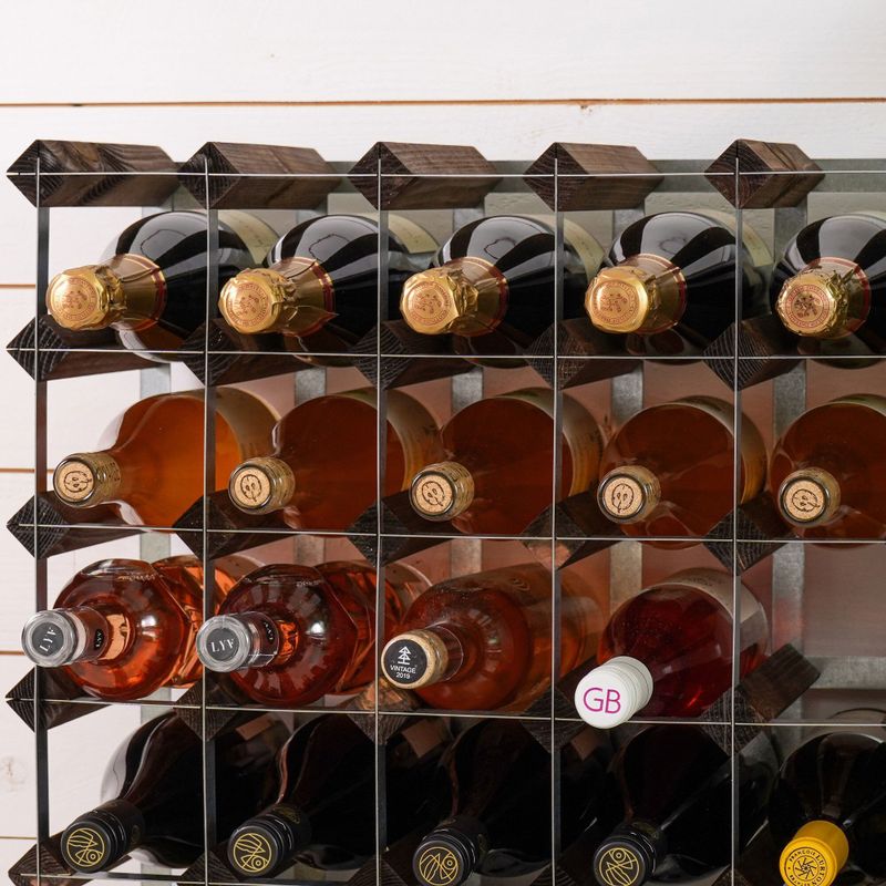 Vinstativ 72 flasker, umontert, dark oak, TWC/72TKTDO