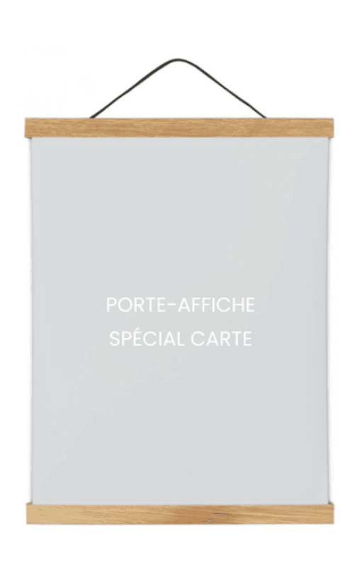 Magnetisk treplakatramme til skrapekart  53 cm