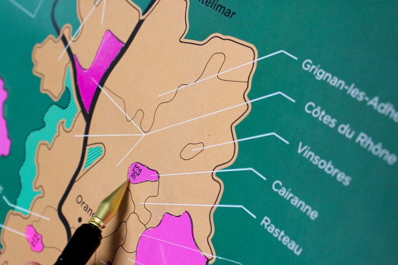Skrapekart Rhöne fra1020 Degustations