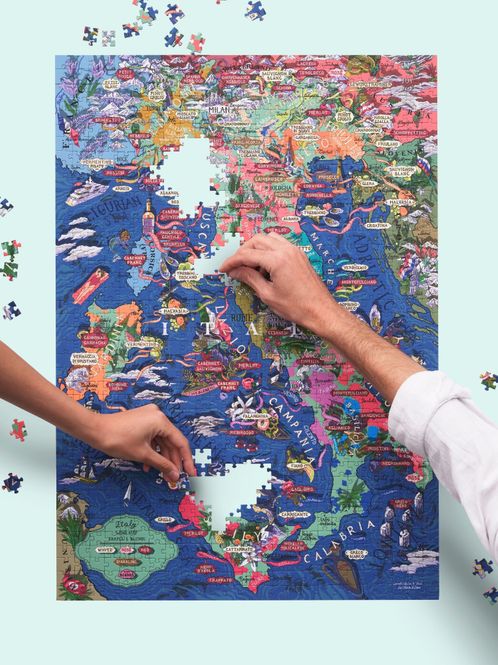 Hovedbilde Water and Wines Puslespill Italia